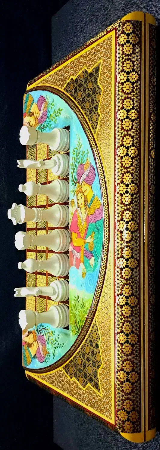 تخته نرد و صفحه شطرنج خاتم (لیلی و مجنون)|اسباببازی|تهران, تهرانسر غربی|دیوار