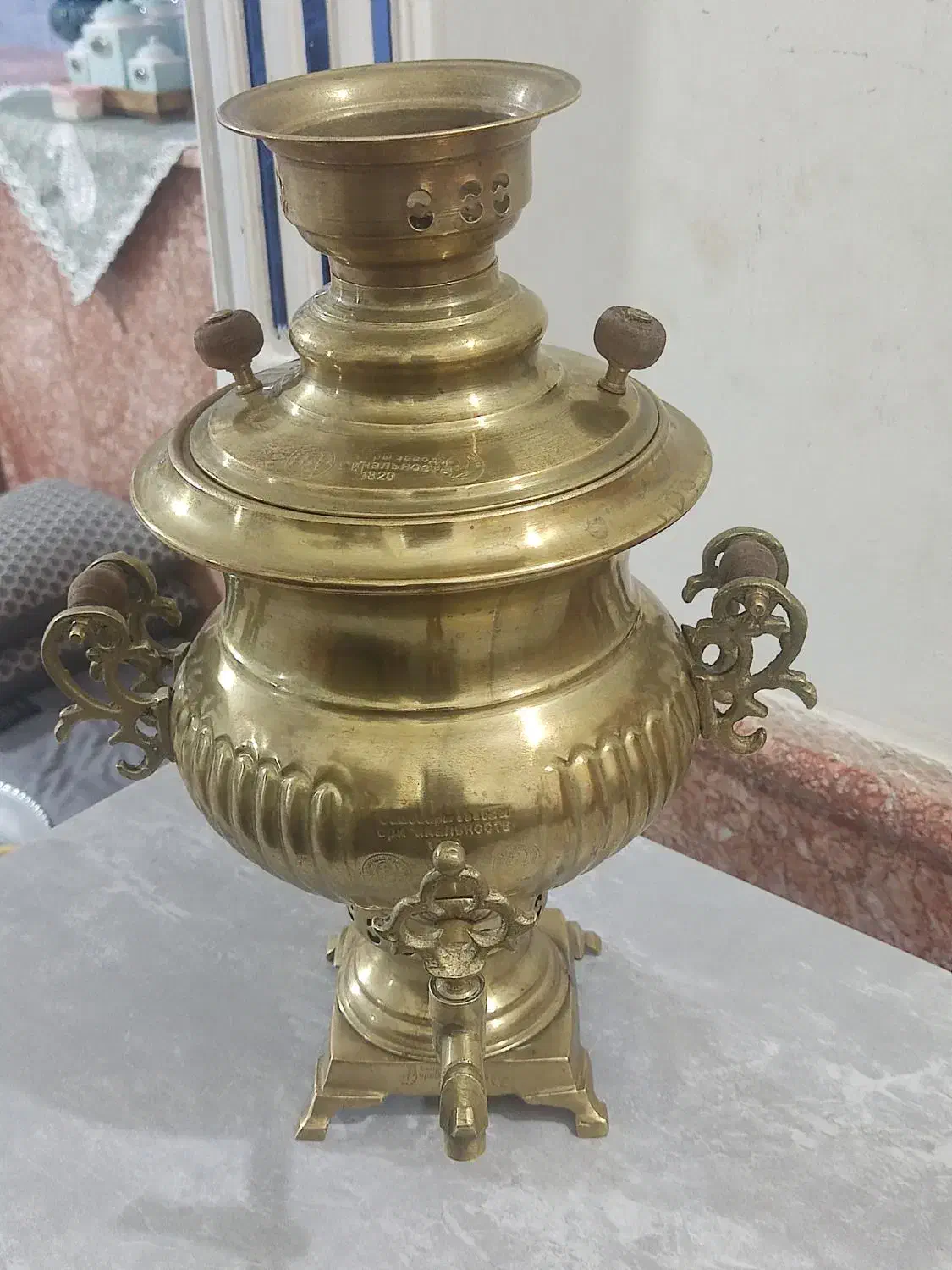 سماور روسی قدیمی|سماور، چای‌ساز، قهوه‌ساز|قوچان, |دیوار