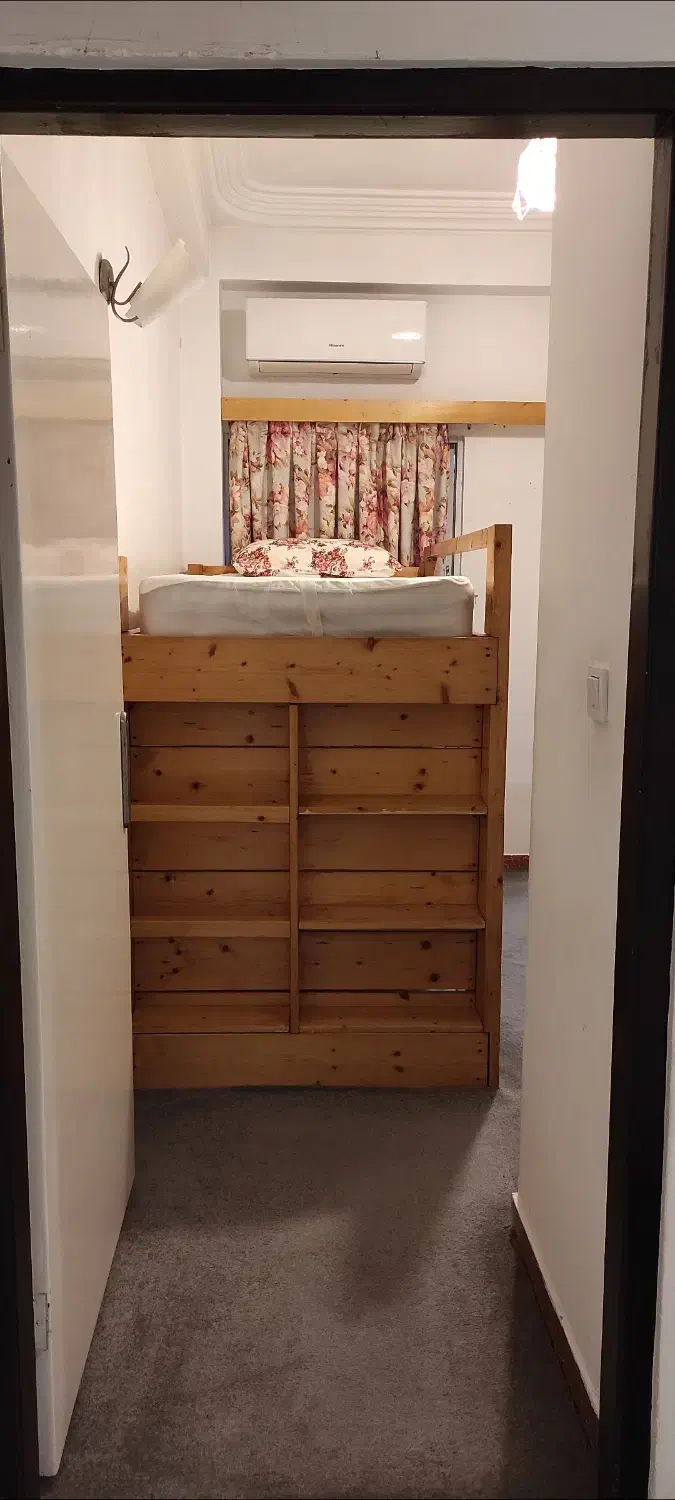 تخت چوبی دو طبقه|تخت و سرویس خواب|شیرود, |دیوار