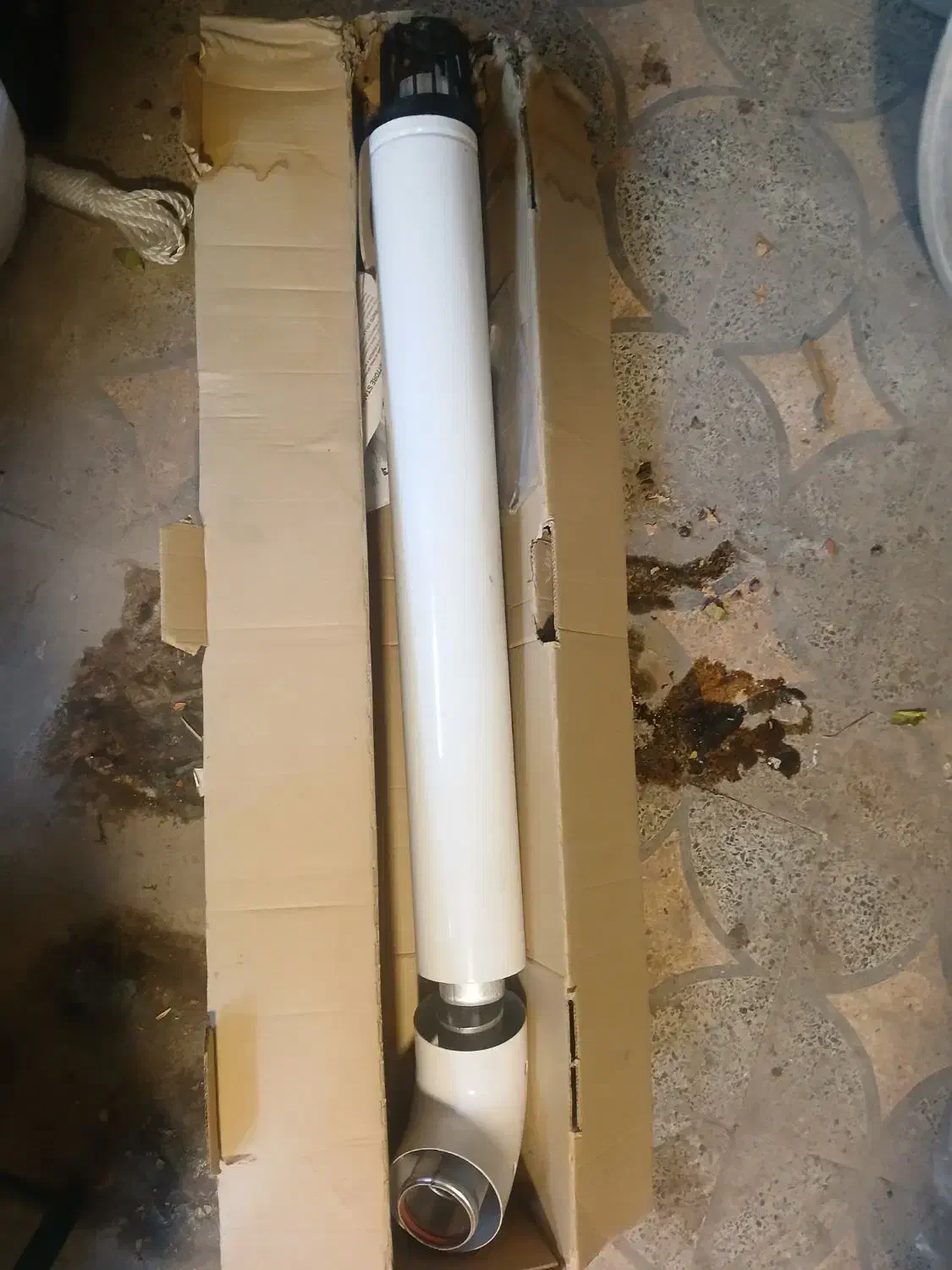 دودکش پکیج با زانویی|آبگرمکن، پکیج، شوفاژ|قزوین, |دیوار