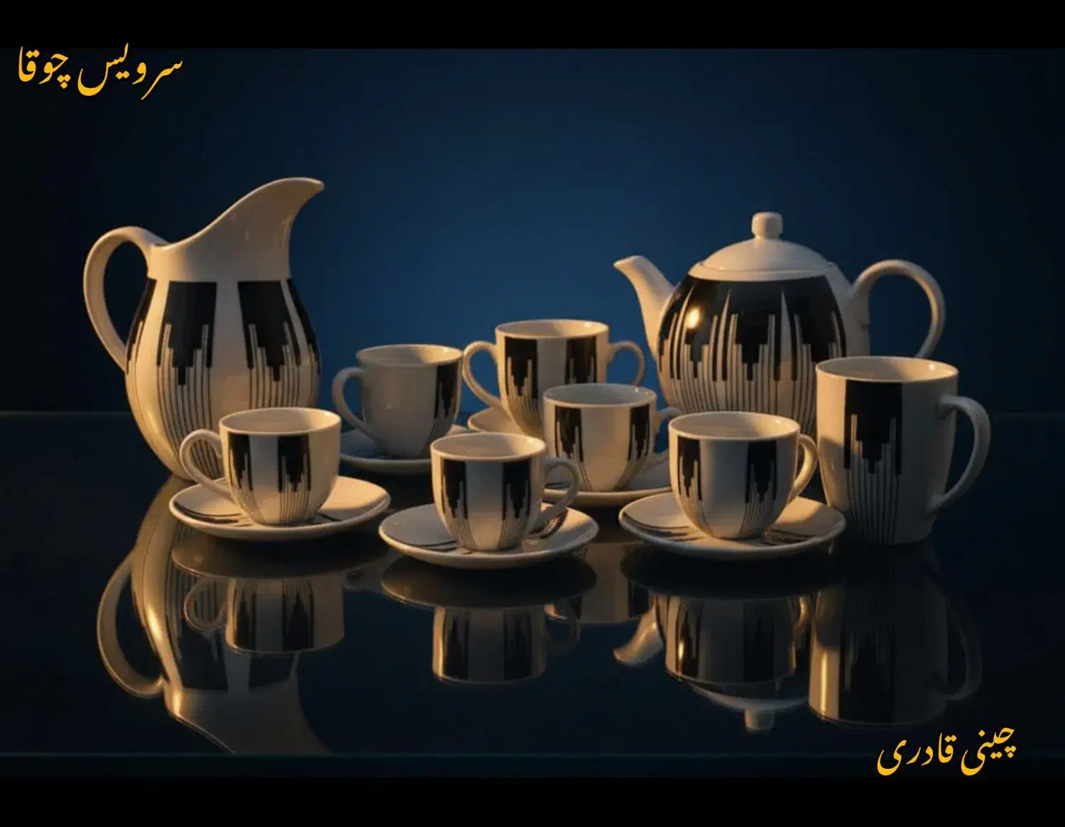 قوری و سرویس چای خوری بختیاری|ظروف سرو و پذیرایی|ایذه, |دیوار