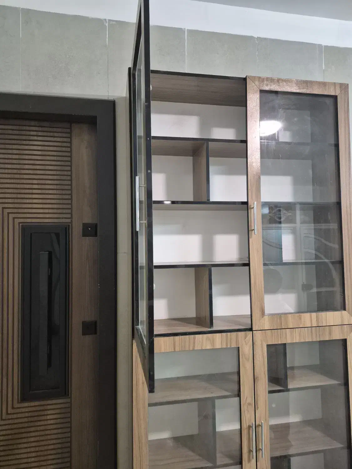 کتابخانه MDF درب دار۳عدد|کتابخانه، شلف، قفسه‌های دیواری|قم, بنیاد|دیوار