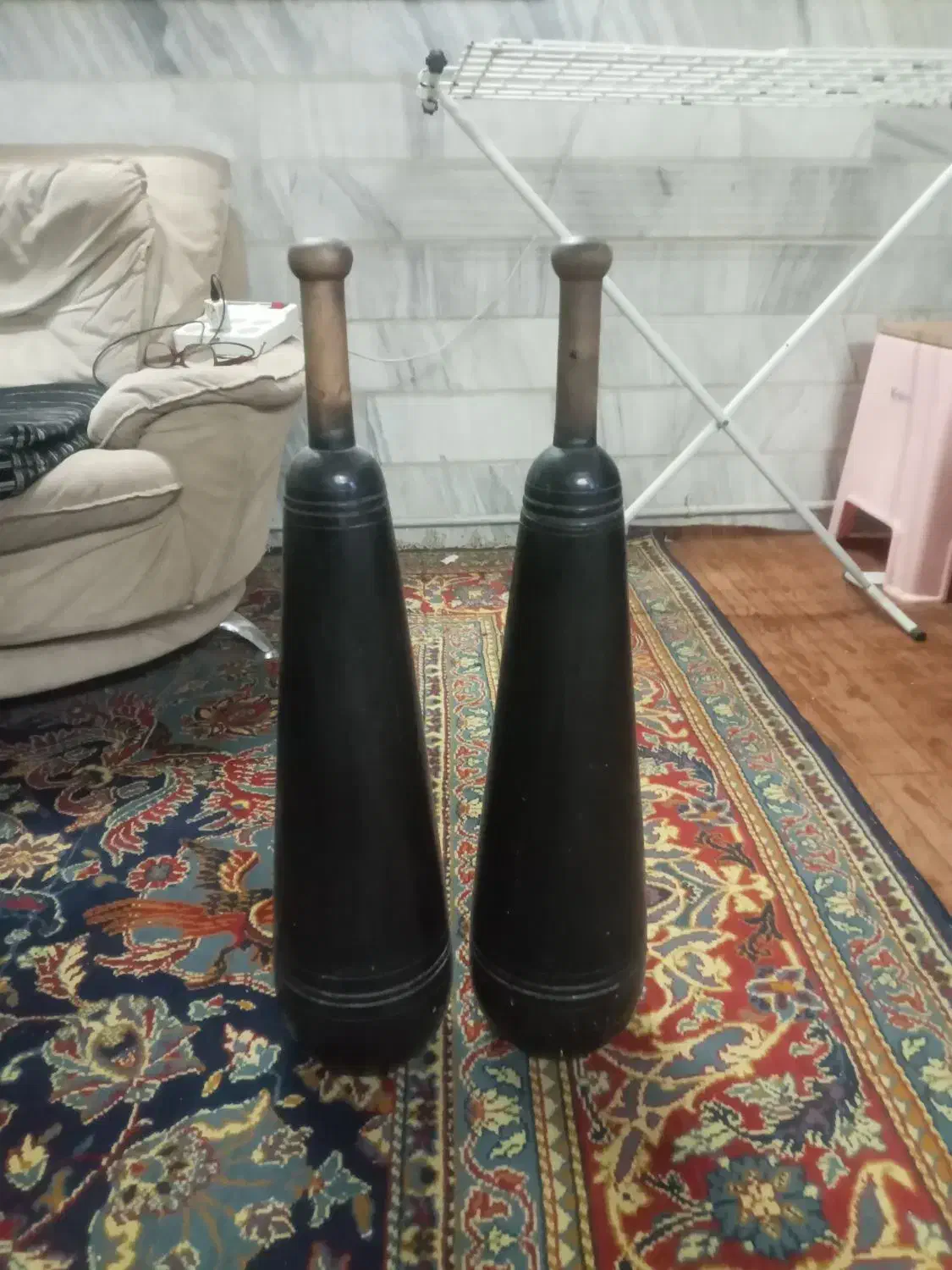 یه جفت میل ورزشی باستانی قد ۶۶ سانت|تجهیزات ورزشی|قم, میرزائیه|دیوار