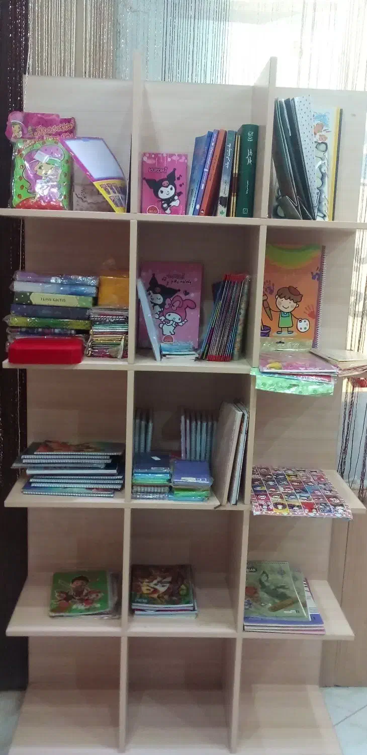 کتابخانه ام دی اف محکم وقوی|کتابخانه، شلف، قفسه‌های دیواری|اهواز, معین زاده|دیوار