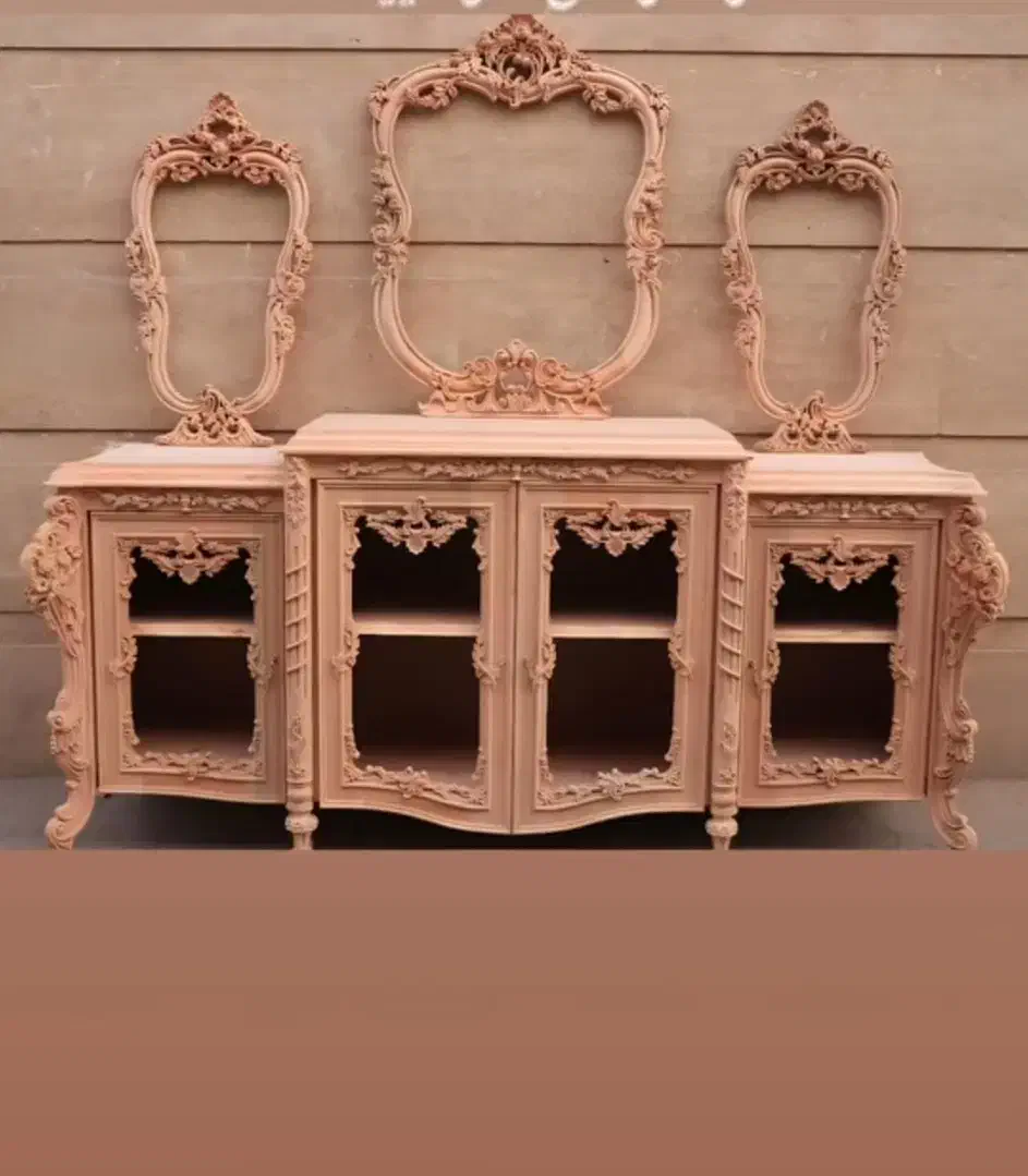 کنسول لوکس چوبی|بوفه، ویترین، کنسول|تبریز, |دیوار