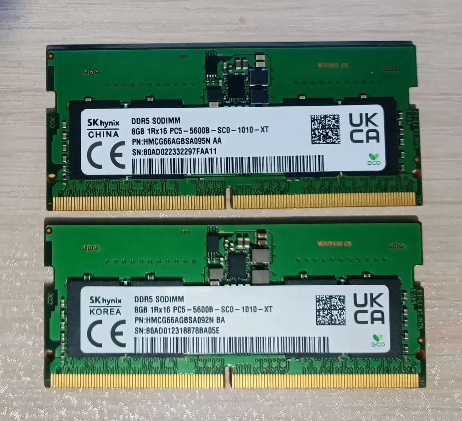رم لپ‌تاپ برند SK hynix ظرفیت 8GB مدل DDR5 5600|قطعات و لوازم جانبی رایانه|پردیس, فاز ۳|دیوار