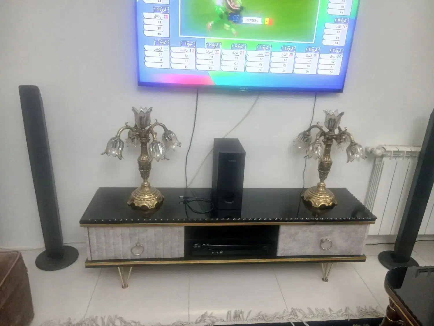 با سلام ی جفت شمعدان برنز اصلی|لوستر و چراغ آویز|تهران, افسریه شمالی|دیوار