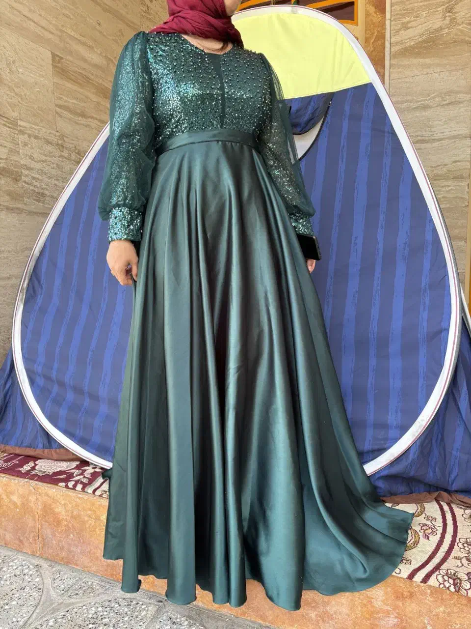 پیراهن مجلسی 44تا46|لباس|صالح آباد (ایلام), |دیوار