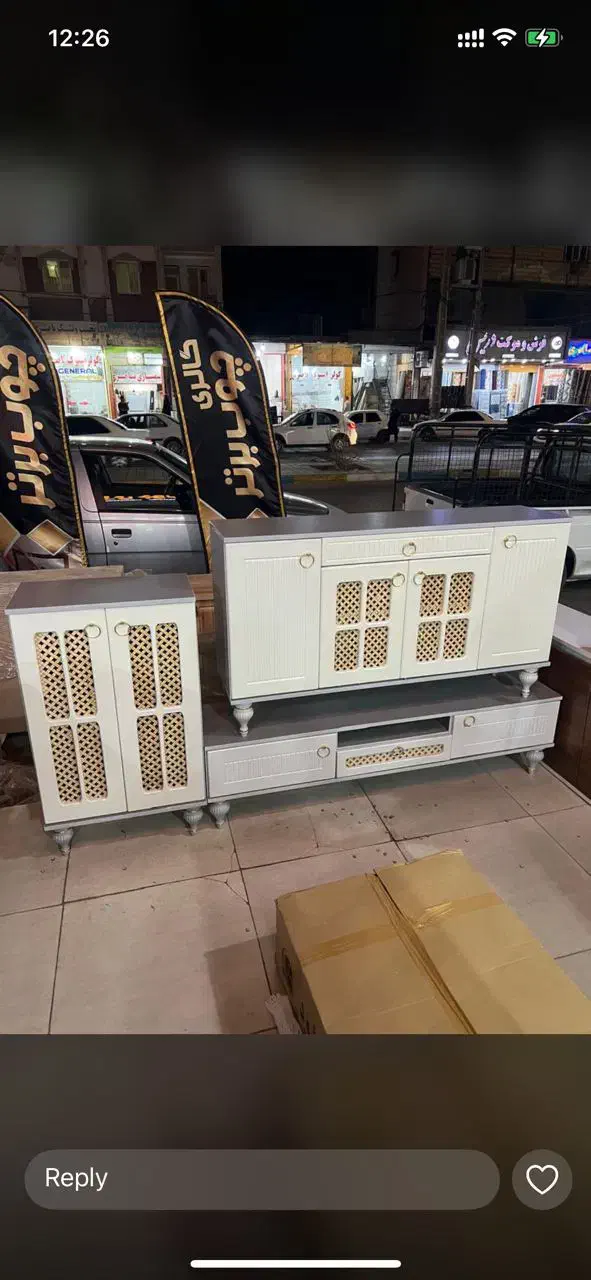 ست آینه کنسول میزtv وجاکفشی|بوفه، ویترین، کنسول|زنجان, |دیوار