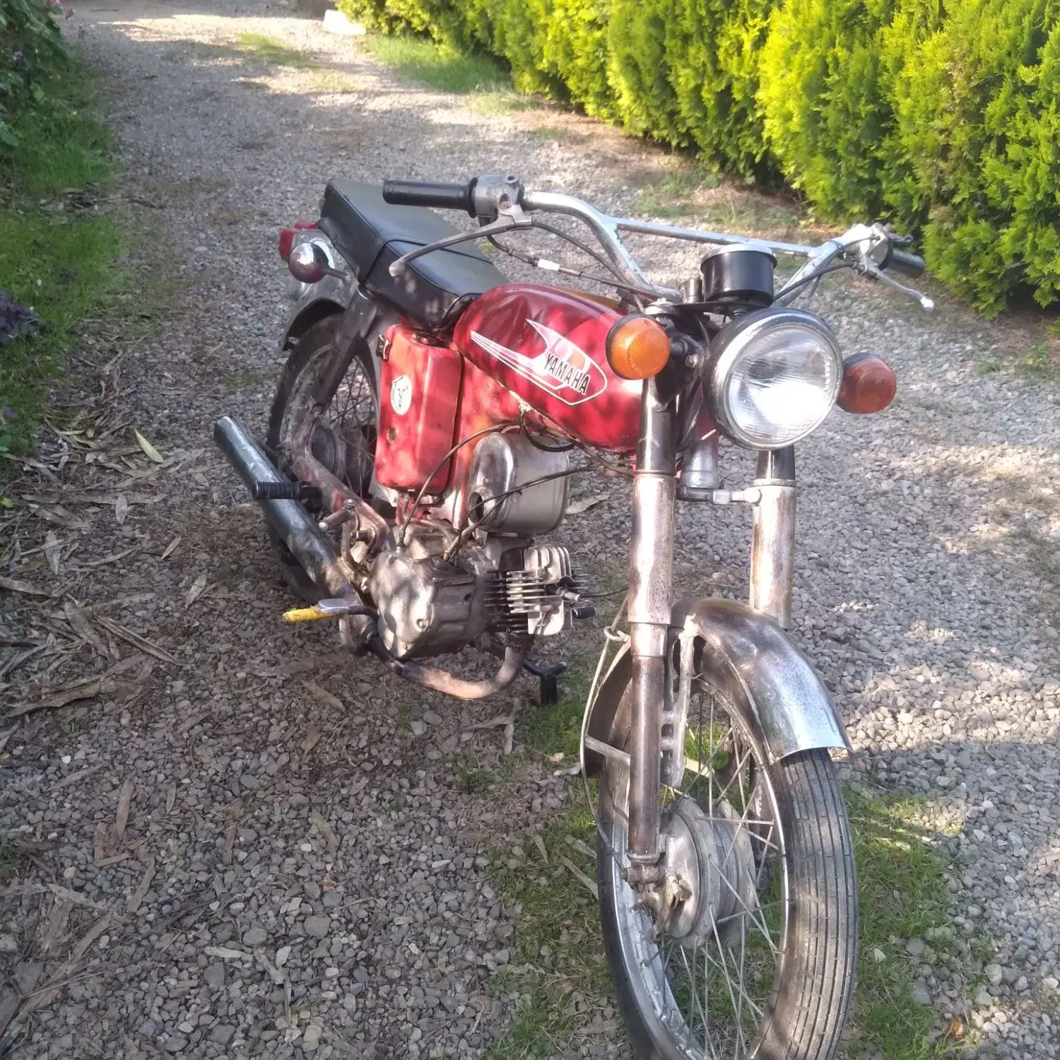 یاماها ۸۰|موتورسیکلت|پل سفید, |دیوار