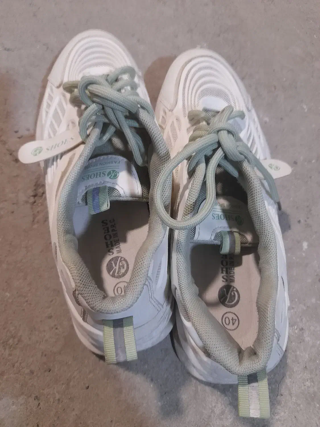 کفش دخترانه سفید سبز|کیف، کفش، کمربند|مرند, |دیوار