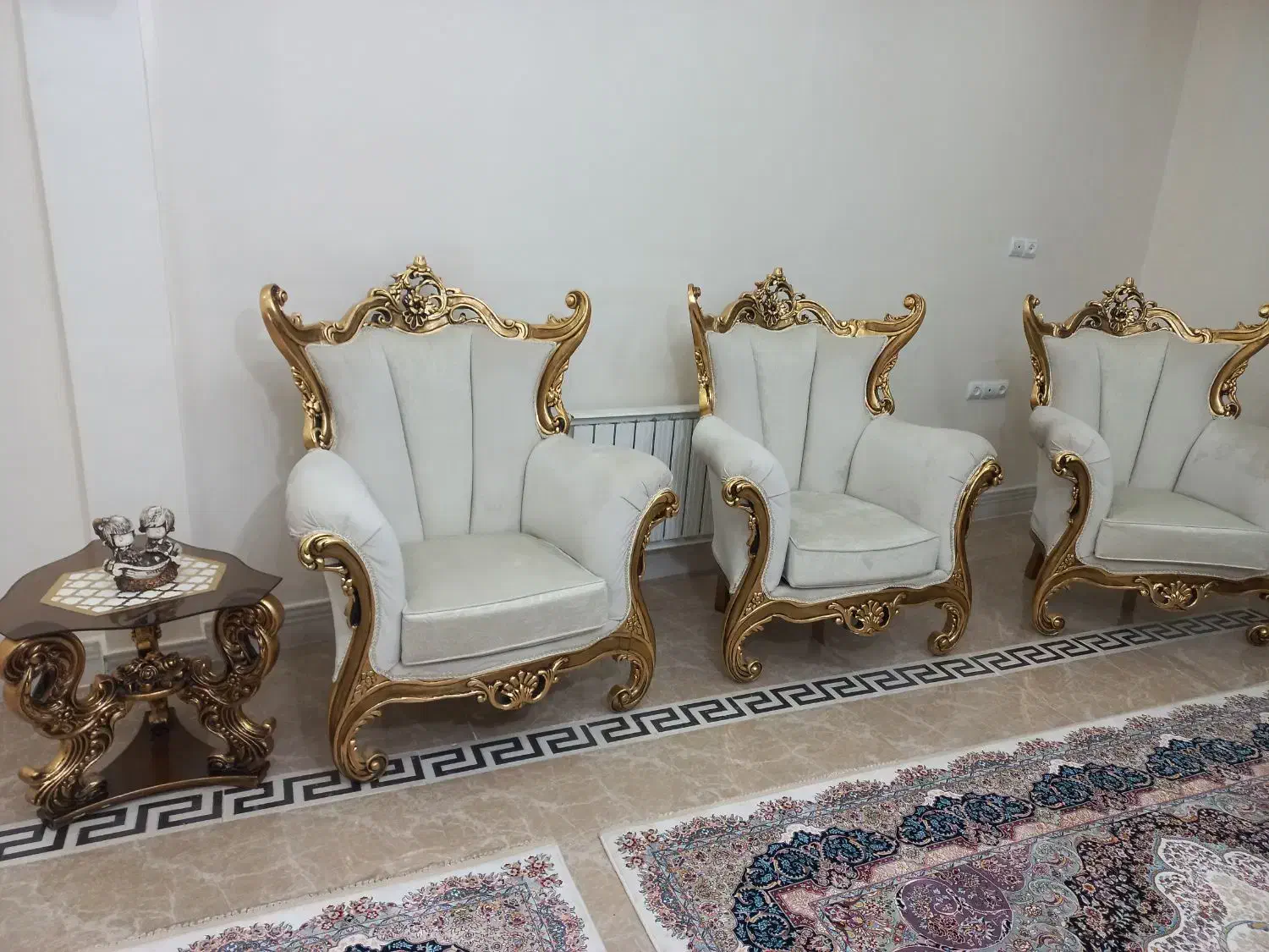 مبل استیل ۷نفره و غذاخوری ۴نفره|مبلمان خانگی و میز عسلی|بروجرد, |دیوار