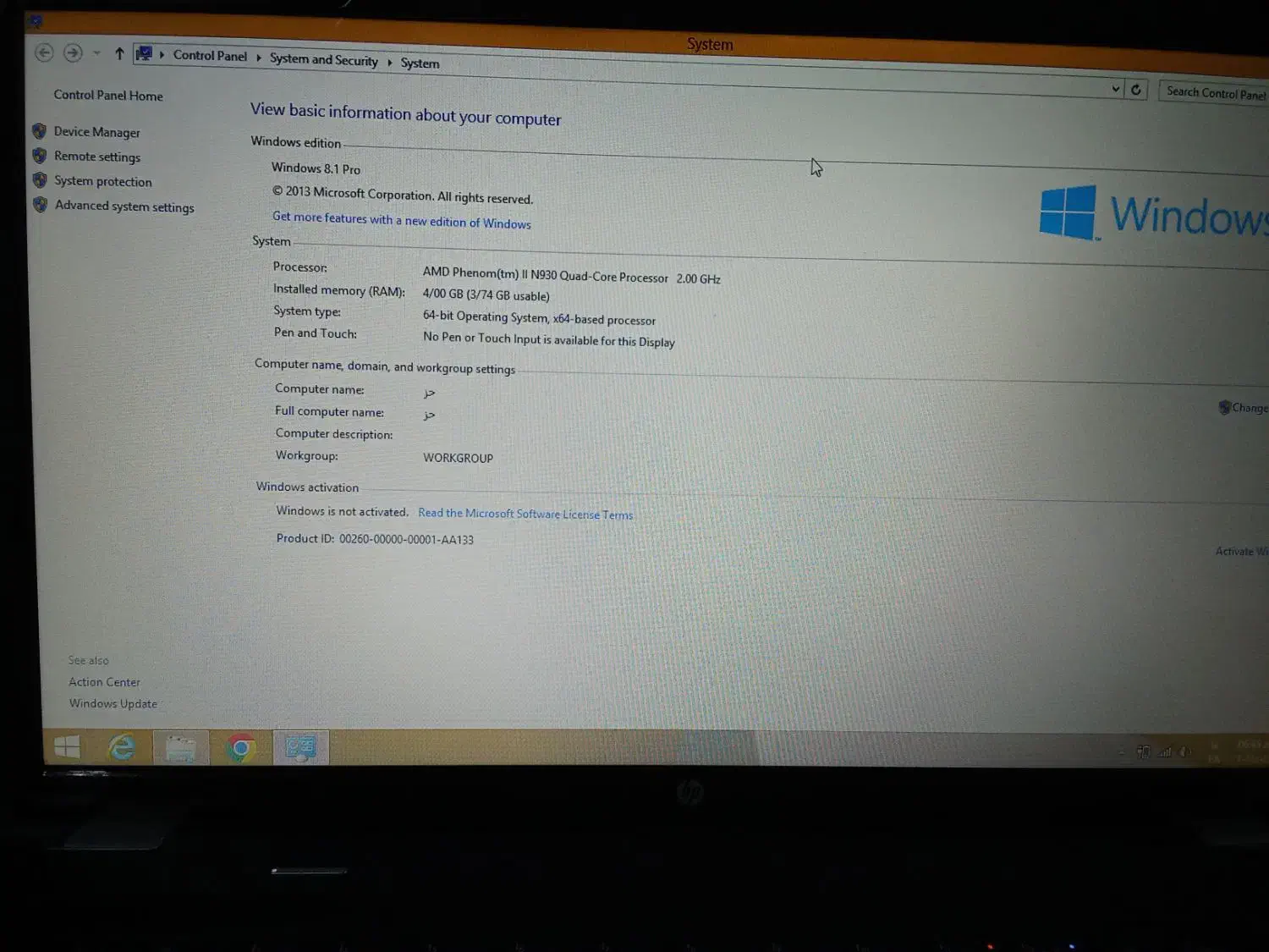 لپ‌تاپ HP dv6 Core2Duo رم4|رایانه همراه|کرج, حصارک بالا|دیوار