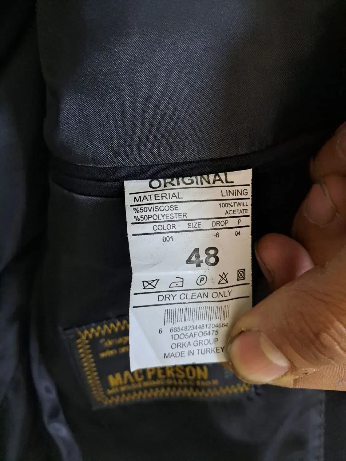 کت و شلوارمشکی مردانه سایز۴۸ ماک پرسون ترکیه نو|لباس|ری, ملک‌آباد|دیوار