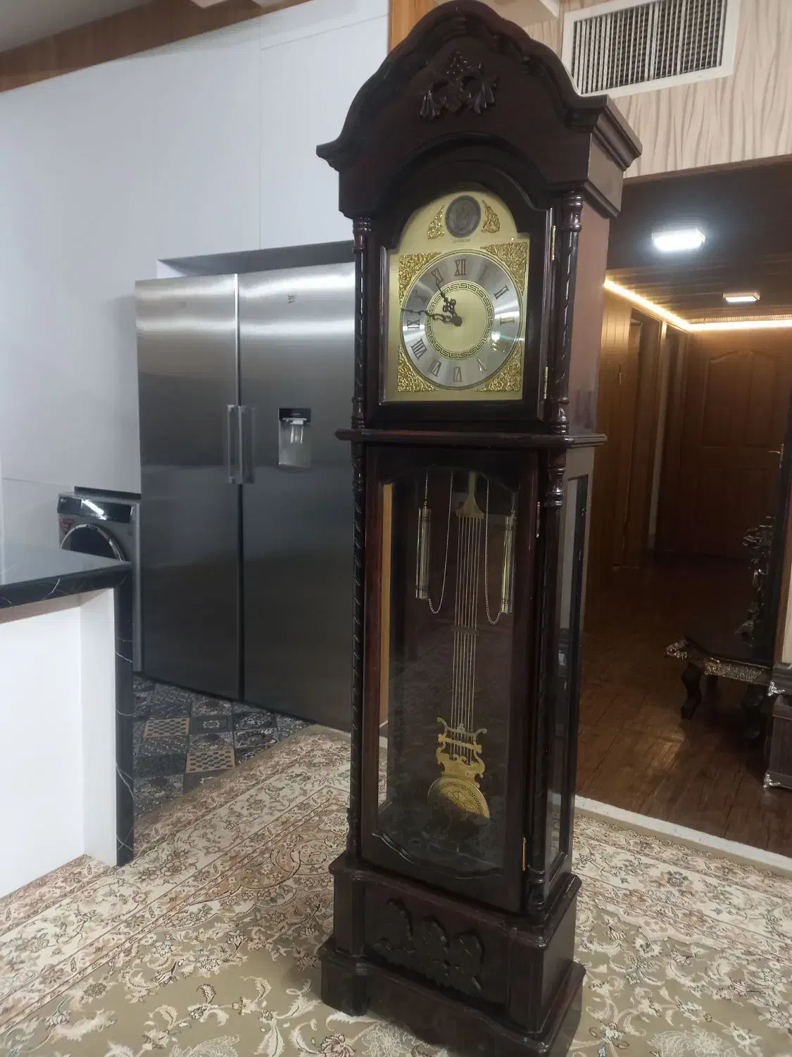 ساعت ایستاده چوب گردو|ساعت دیواری و تزئینی|اصفهان, برازنده|دیوار