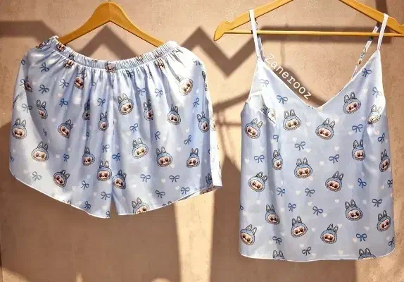 لباس خواب ساتن تاپ شلوارک و اسکرانچی|لباس|چابهار, |دیوار