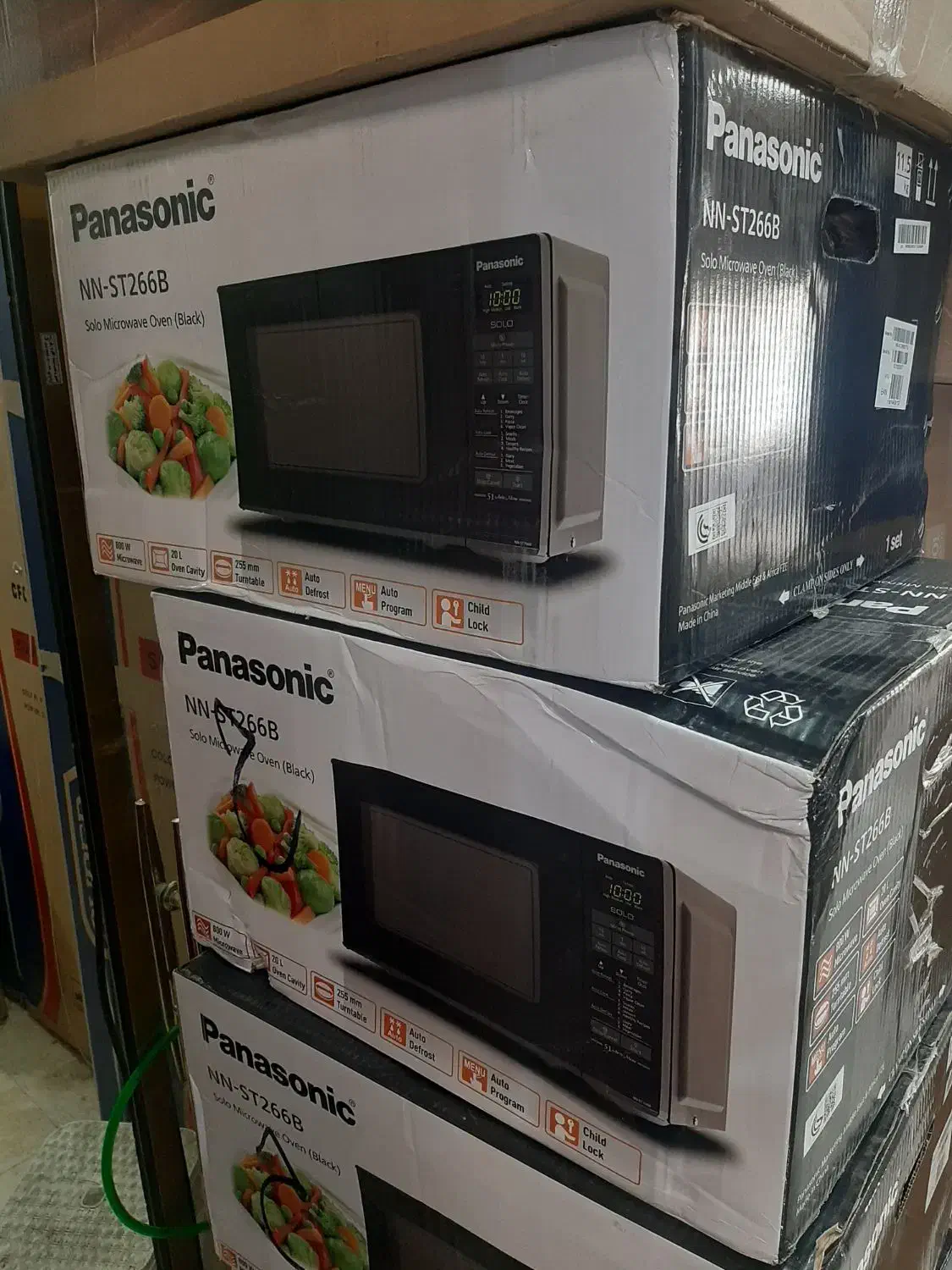 ماکروویو پاناسونیک تمام تاچ مشکی|اجاق گاز و لوازم برقی پخت‌وپز|تهران, امین حضور|دیوار