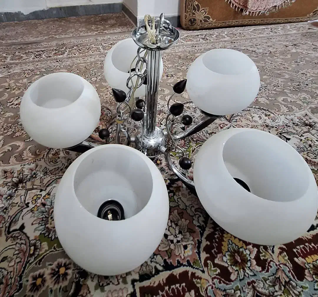 لوستر 5 شاخه|لوستر و چراغ آویز|پردیس, فاز ۴|دیوار