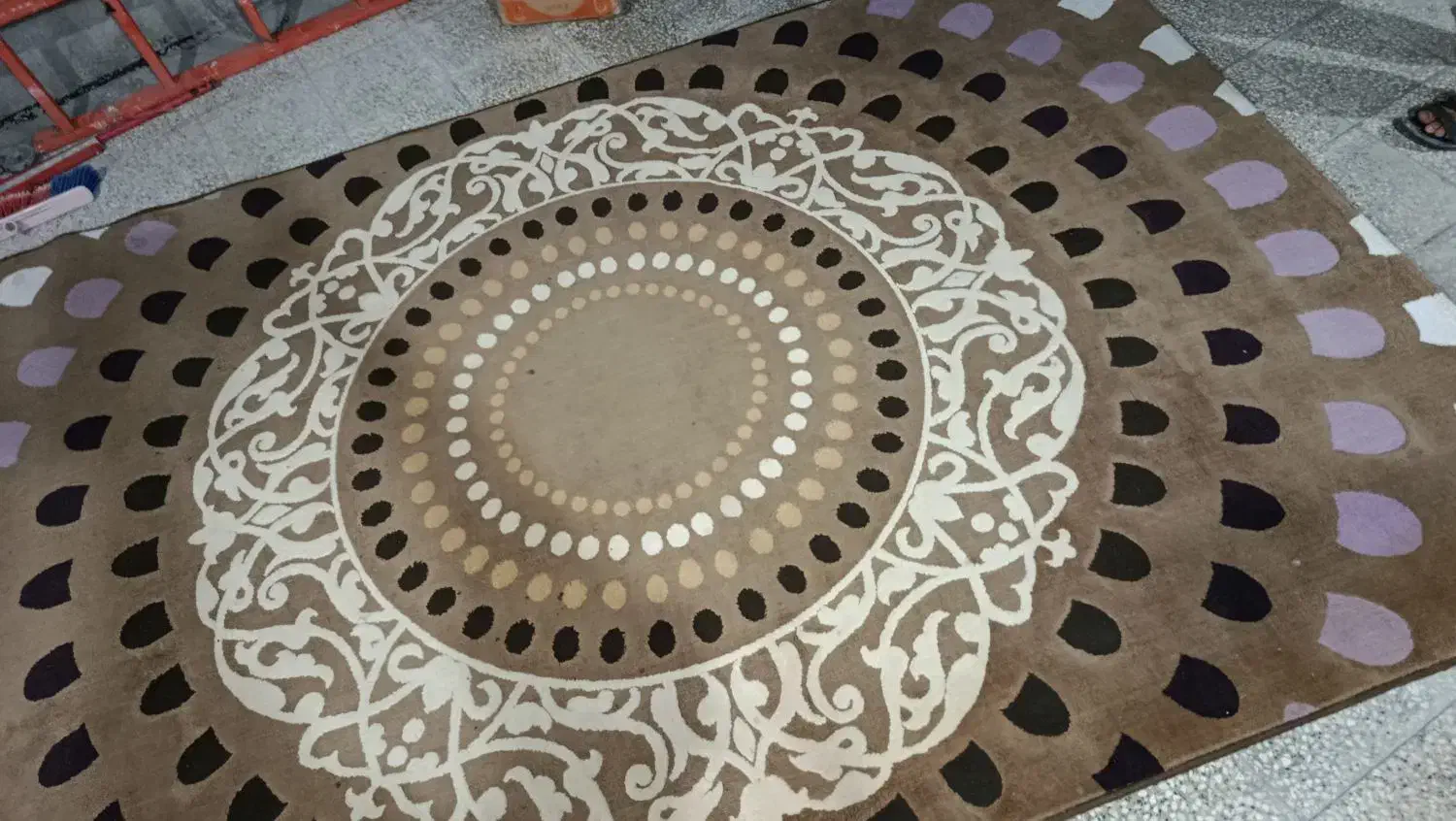 فرش شش متری و پشتی|گلیم، جاجیم، گبه|شیراز, نیستان|دیوار