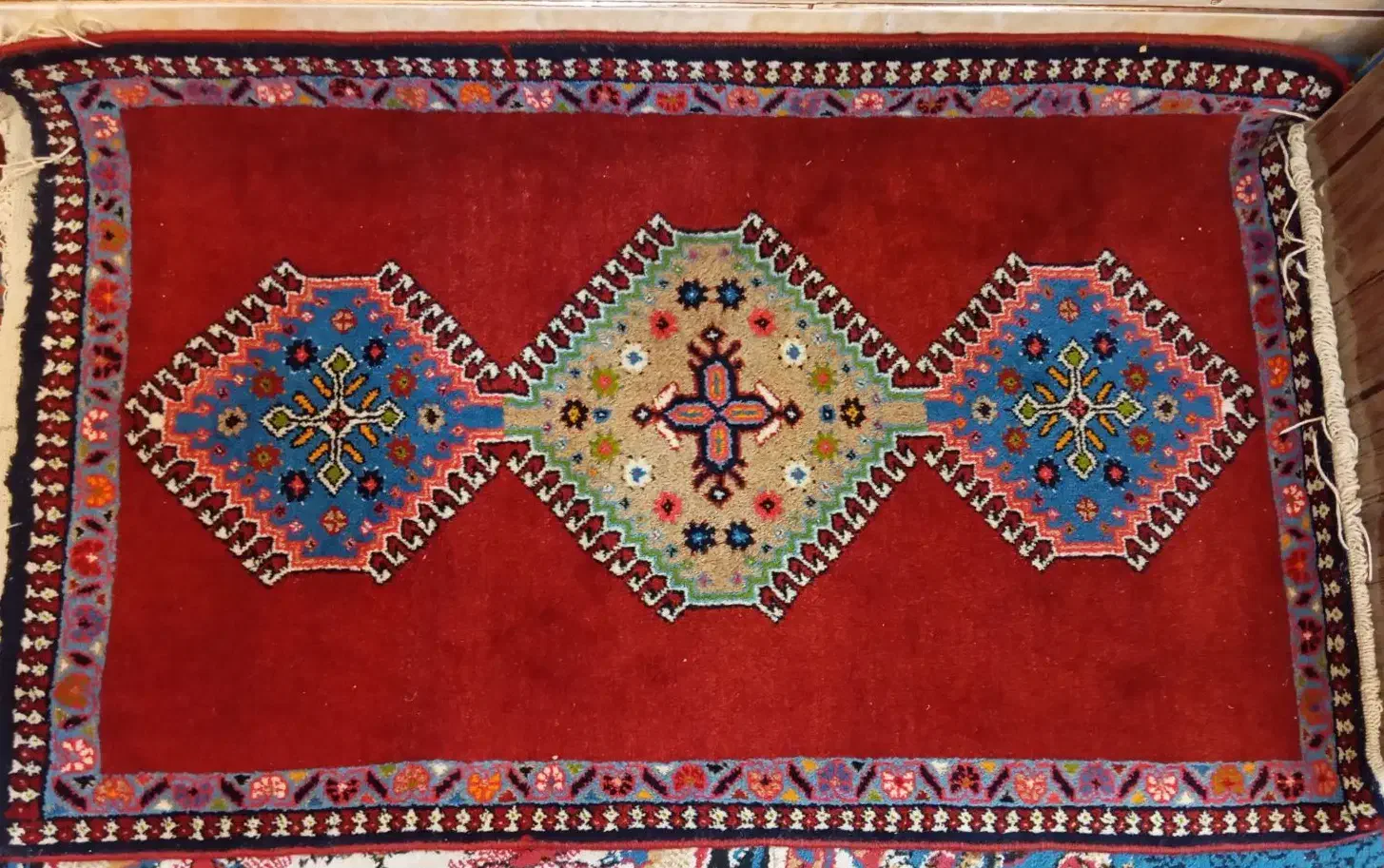 قالی دستباف|فرش|مبارکه, |دیوار