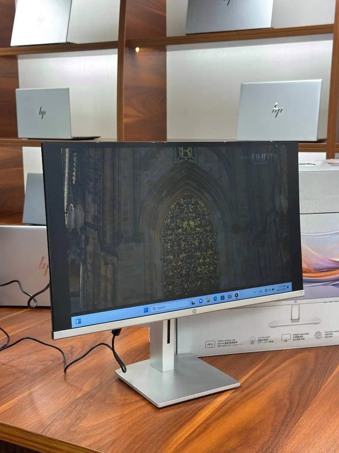 مانیتور ۲۴ اینچ با باکس اورجینال monitor Hp|رایانه رومیزی|تهران, فلسطین (میدان انقلاب)|دیوار