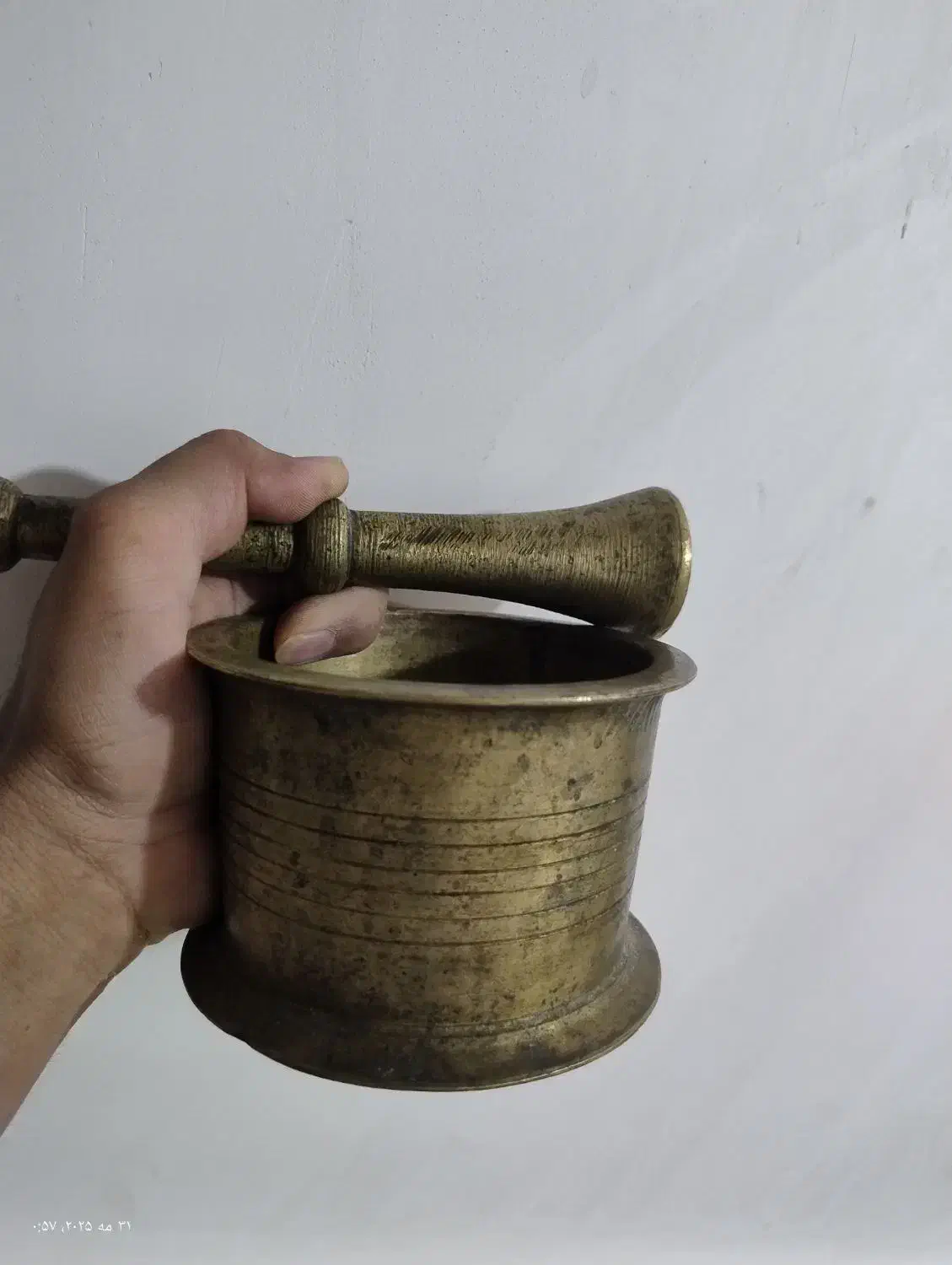 هاون برنجی چراغ نفتی قدیمی پریموس عتیقه|کلکسیون اشیاء عتیقه|پاکدشت, پاکدشت (مامازند)|دیوار