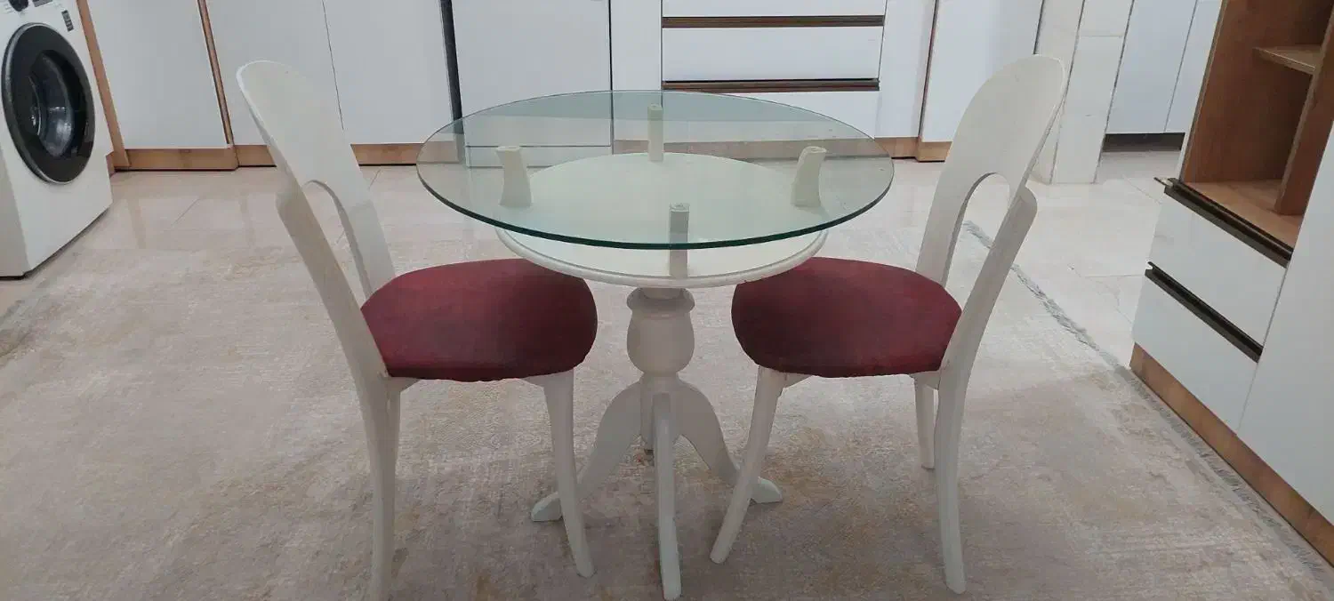 میز نهارخوری۲ نفره|میز و صندلی غذاخوری|ایلام, |دیوار