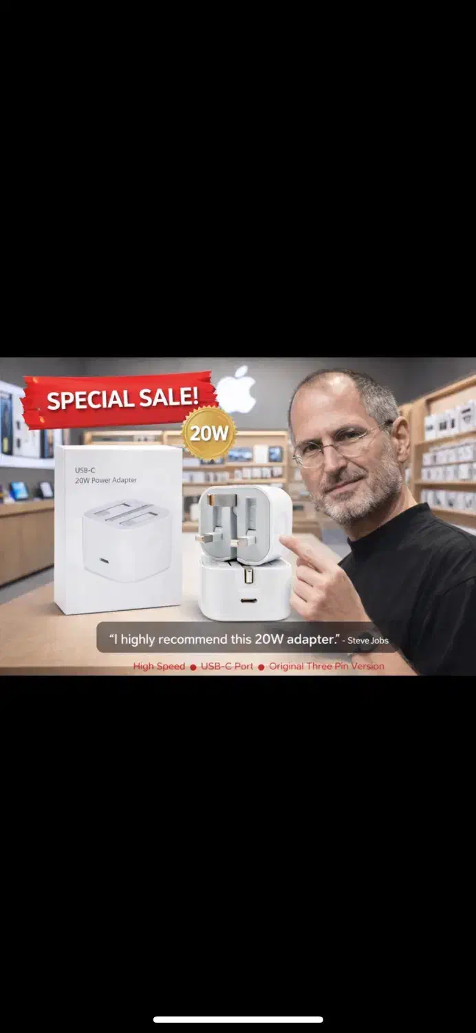 شارژر اپل 20 وات سه پین بدون کابل اصل|لوازم جانبی موبایل و تبلت|محمودآباد, |دیوار