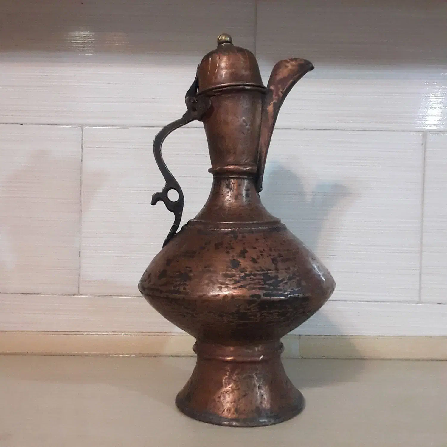 پارچ مسی صفوی|سماور، چای‌ساز، قهوه‌ساز|مراغه, |دیوار