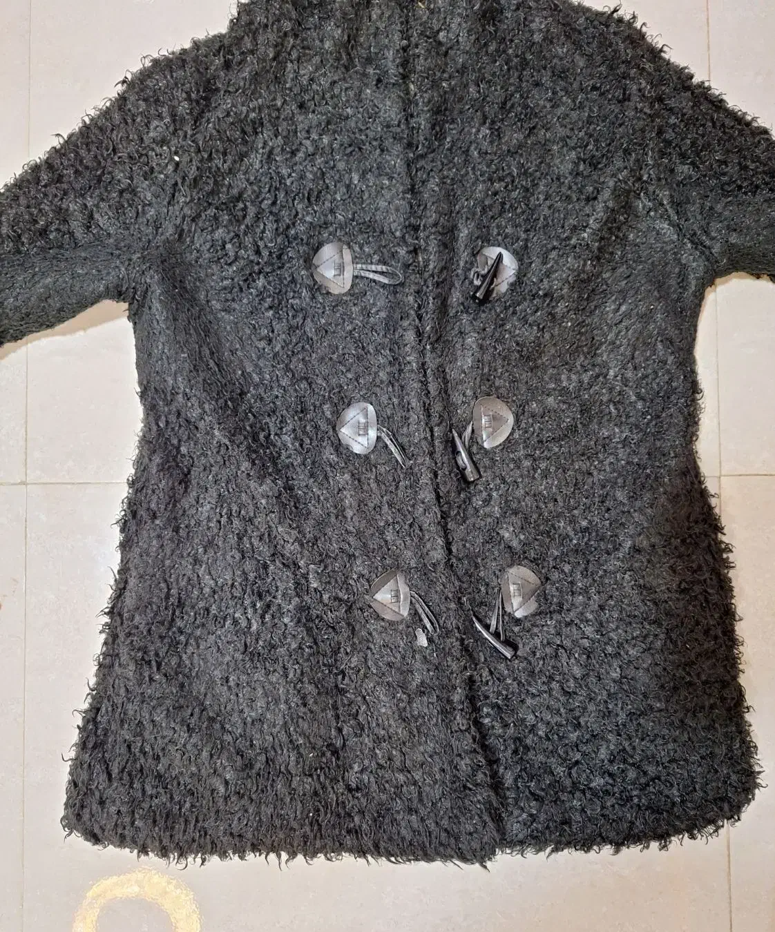 پالتو تدی مشکی|لباس|آستانه اشرفیه, |دیوار