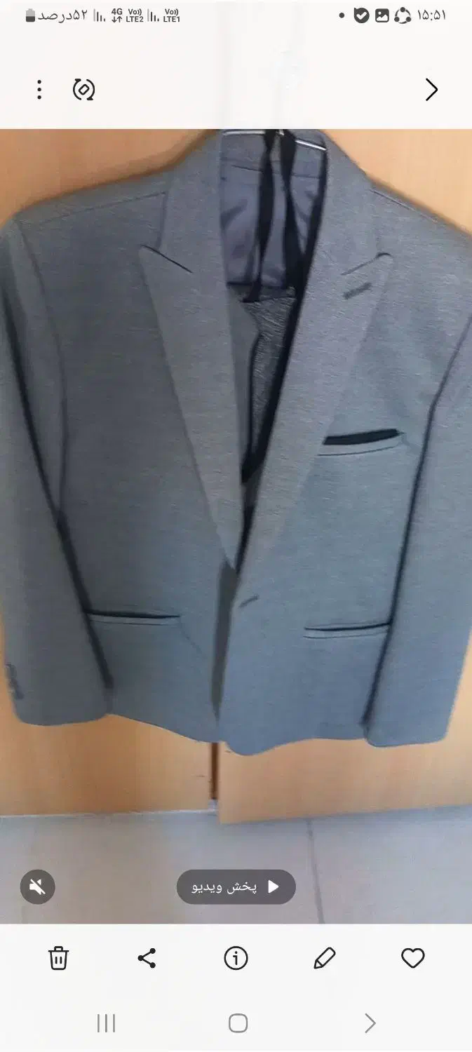 کت وشلوار مردانه با کرابات وجلیقه سایز ۳۸(سایز ۲)|لباس|شریفآباد, |دیوار