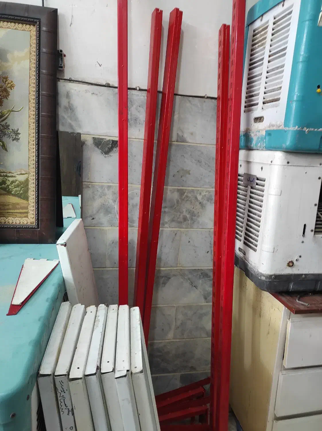 قفسه کارکرده|کتابخانه، شلف، قفسههای دیواری|تاکستان, |دیوار