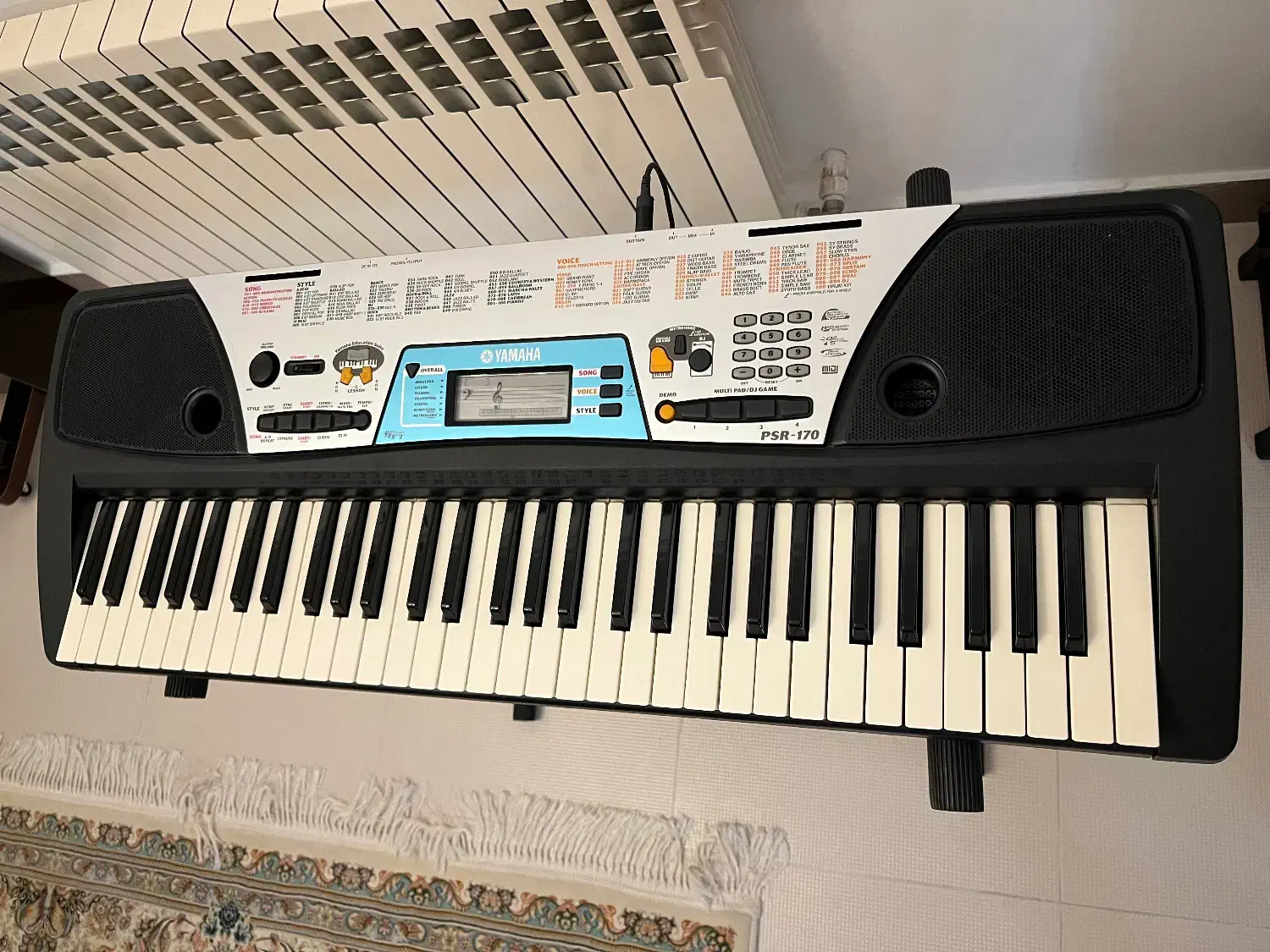 کیبورد(ارگ)یاماها psr170|پیانو، کیبورد، آکاردئون|ساری, |دیوار