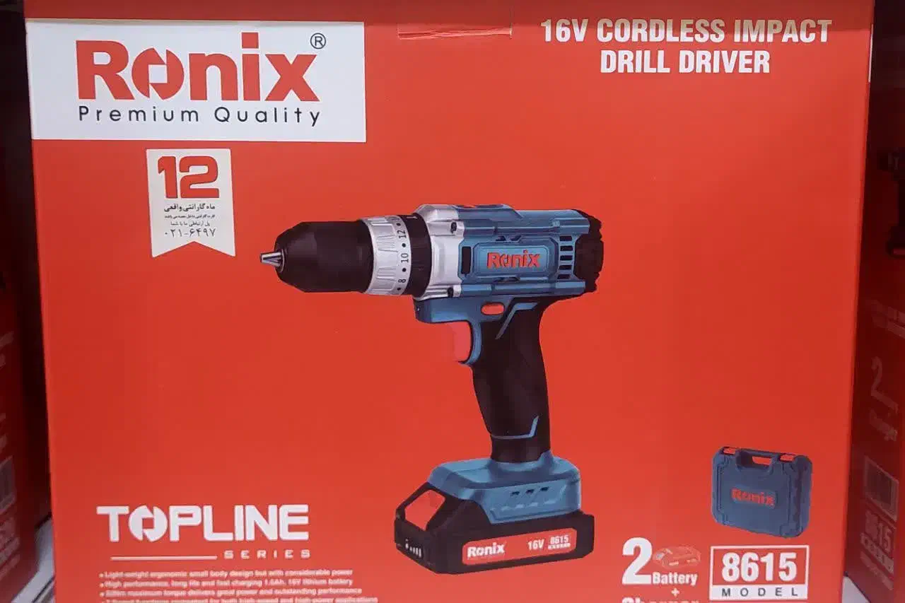 دریل شارژی رونیکس مدل۸۶۱۵ نو|ابزارآلات|گرگان, |دیوار