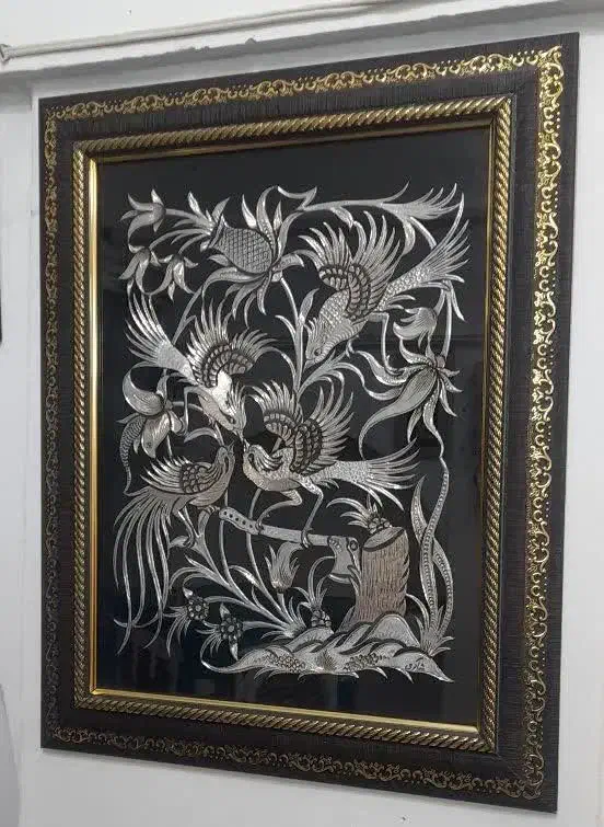 تابلو قلمزنی|صنایع دستی و سایر لوازم تزئینی|نائین, |دیوار