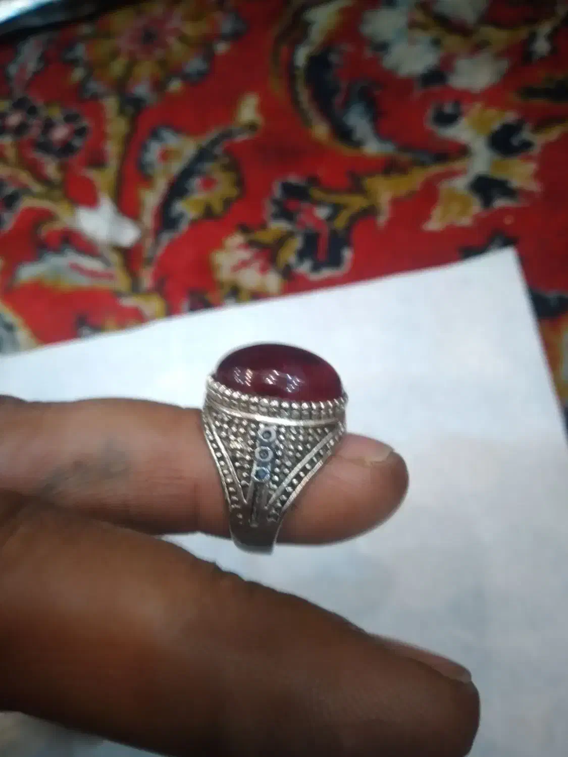 فروش دو عدد انگشتر یاقوت سرخ|جواهرات|شیراز, شیخ علی چوپان|دیوار