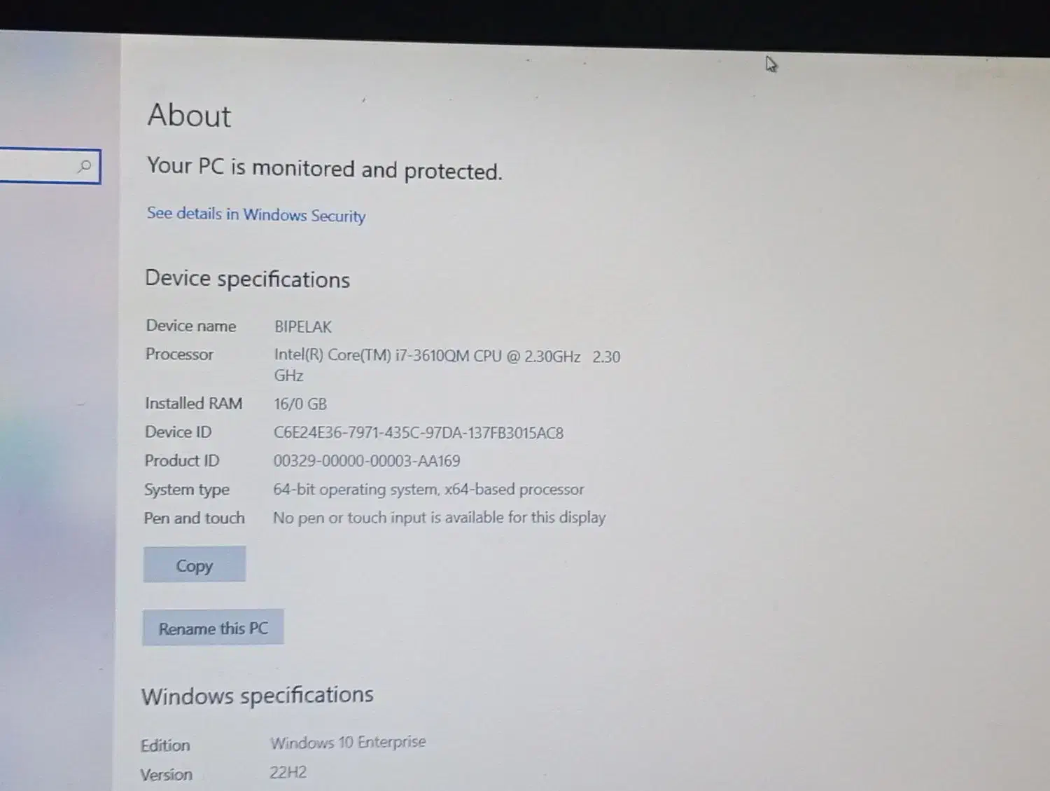 لبتاب hp ویندوز 10 رام 16 i7|رایانه همراه|قم, امامزاده ابراهیم|دیوار