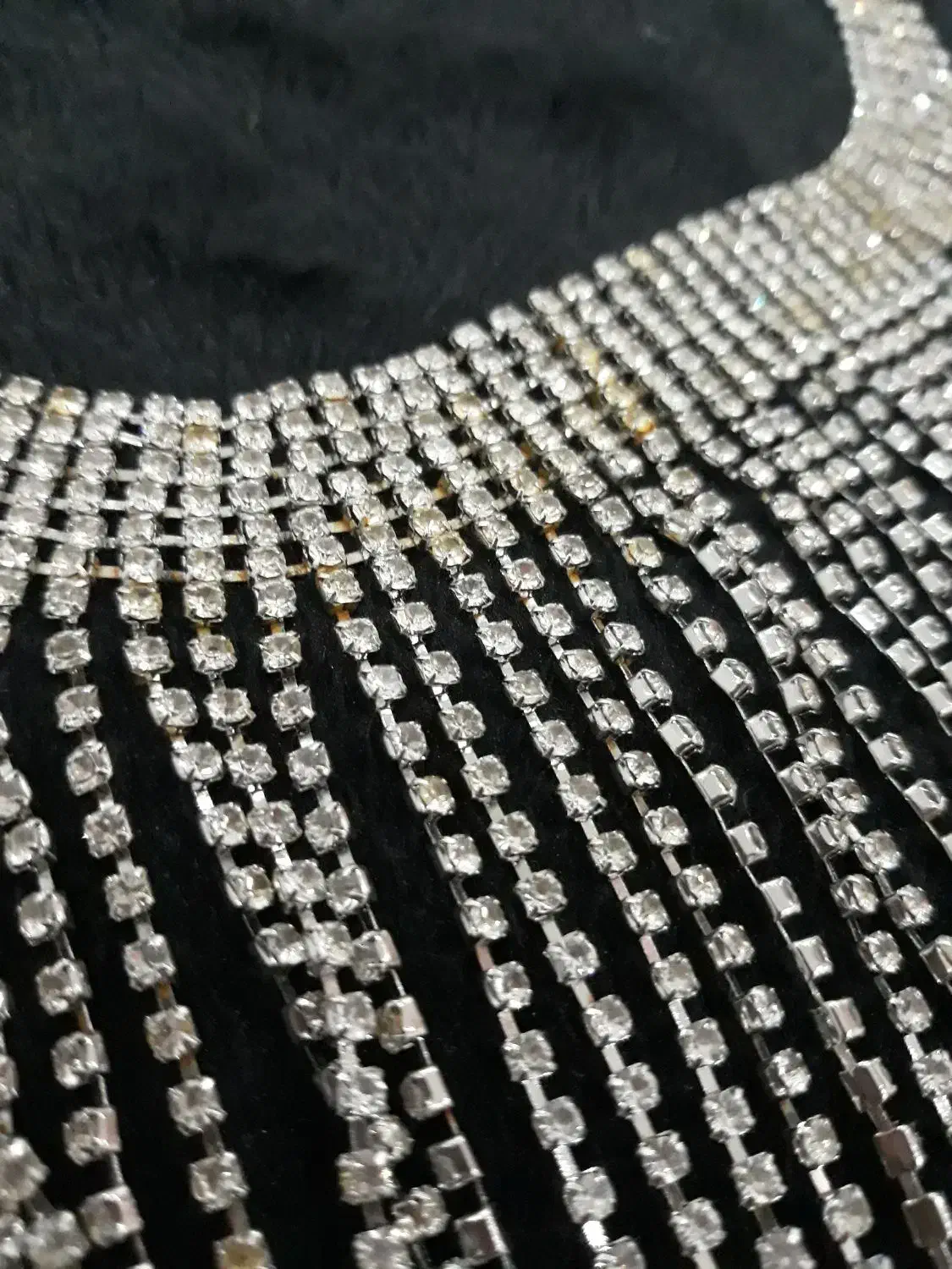 گردن بند سفید تمام نگین ،بدلیجات|بدلیجات|تهران, شهرآرا|دیوار