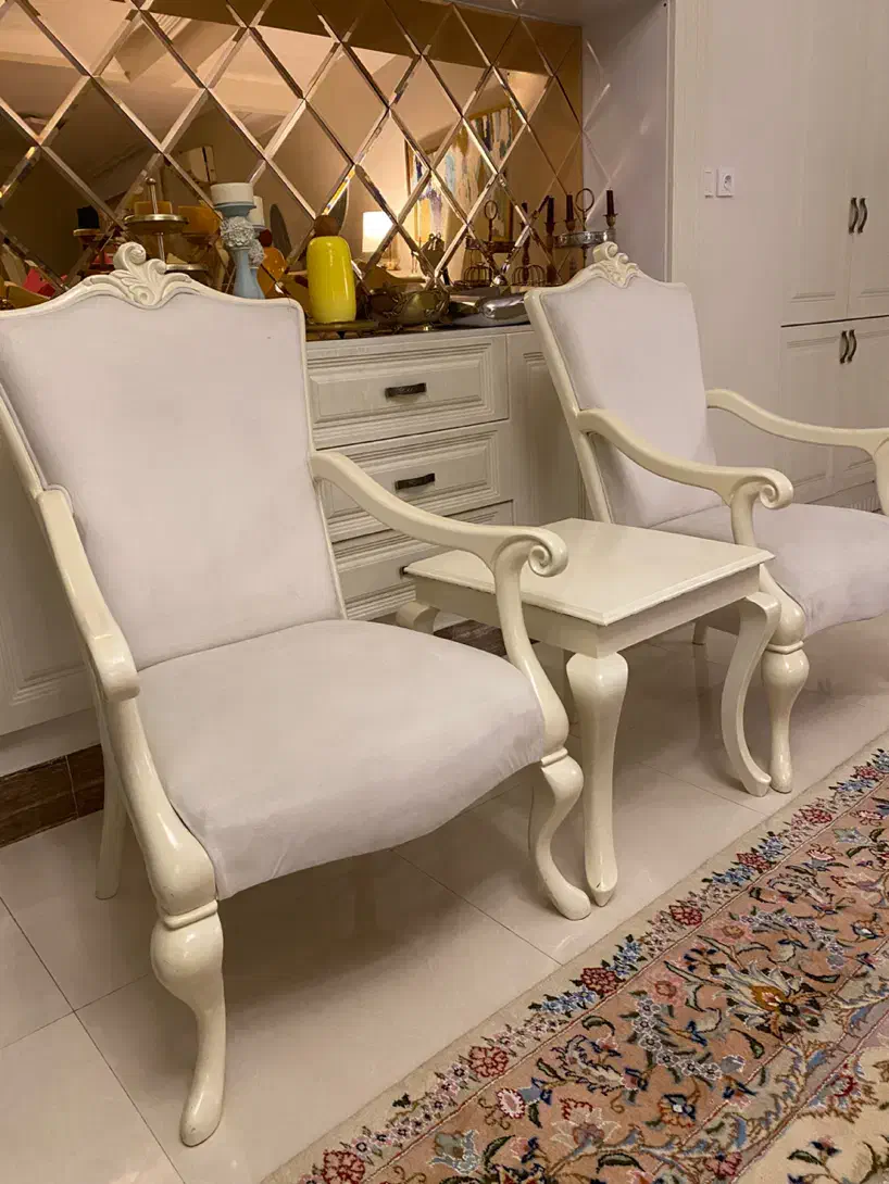 مبل ومیز غذا خوری|مبلمان خانگی و میز عسلی|میانه, |دیوار