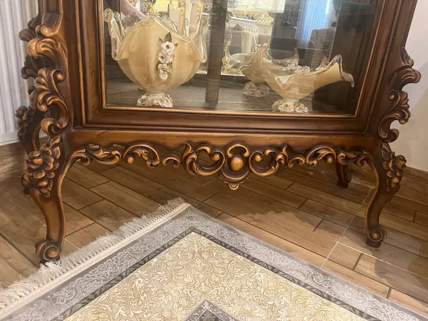 ویترین منبت کار دست لوکس و کلاسیک|بوفه، ویترین، کنسول|قم, بنیاد|دیوار