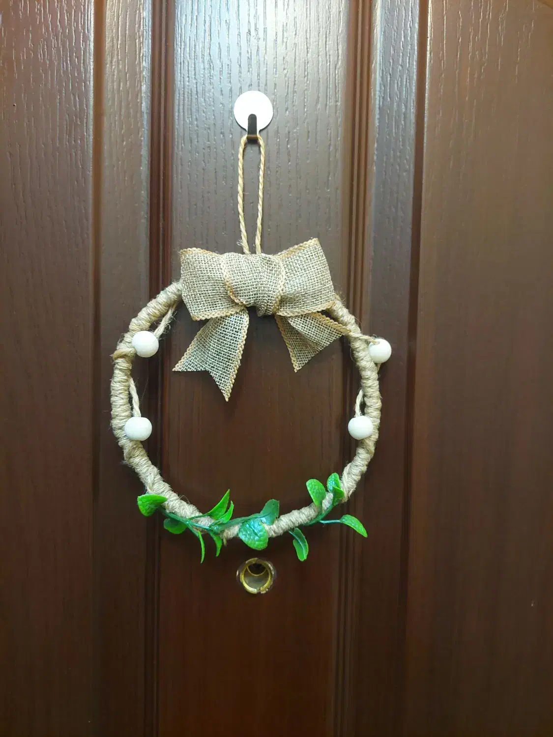 حلقه آویز شمشاد بزرگ / آویز درب|صنایع دستی و سایر لوازم تزئینی|قم, هفت تیر|دیوار