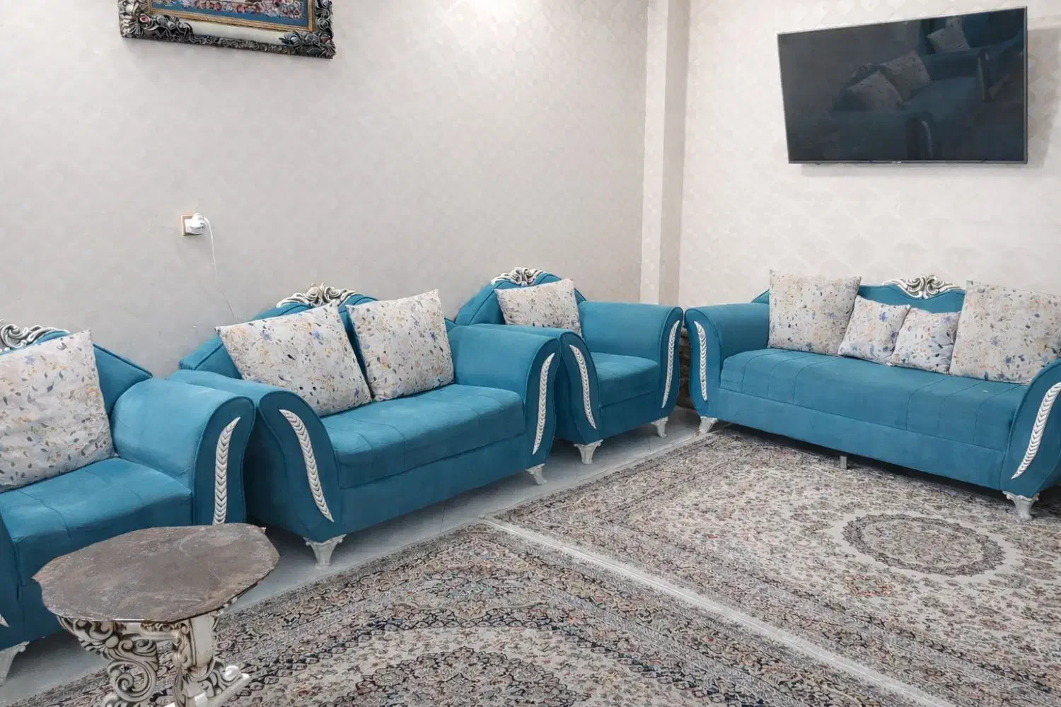 مبل هفت نفره با میز|مبلمان خانگی و میز عسلی|مشهد, یاس|دیوار