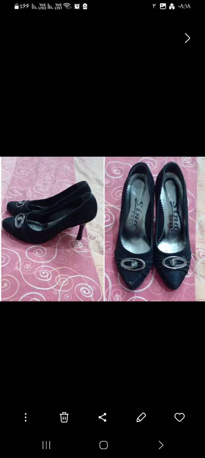 چند جفت کفش نو|کیف، کفش، کمربند|دورود, |دیوار