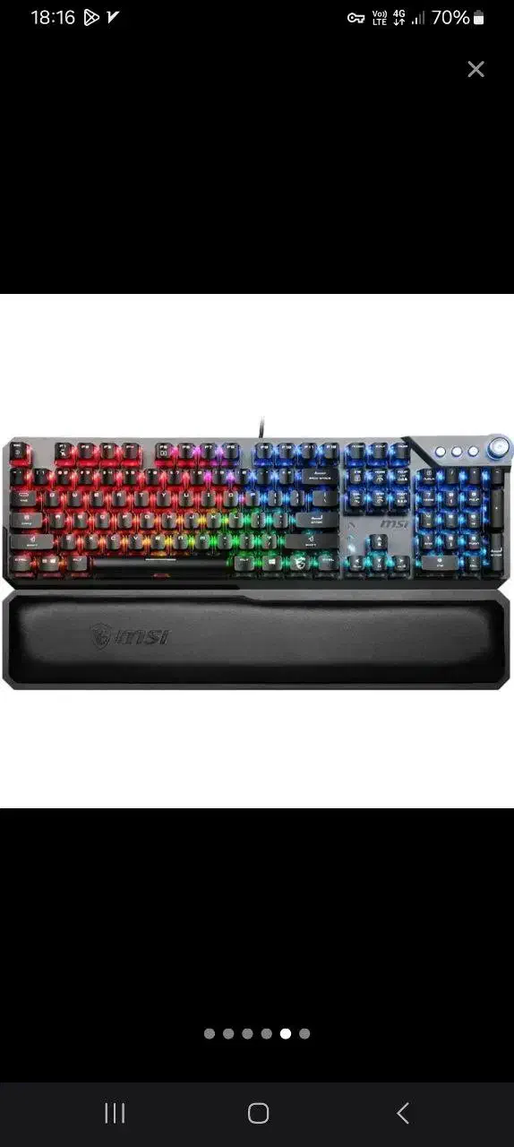 کیبورد gk71 sonic msi keyboard|قطعات و لوازم جانبی رایانه|شیراز, بریجستون|دیوار