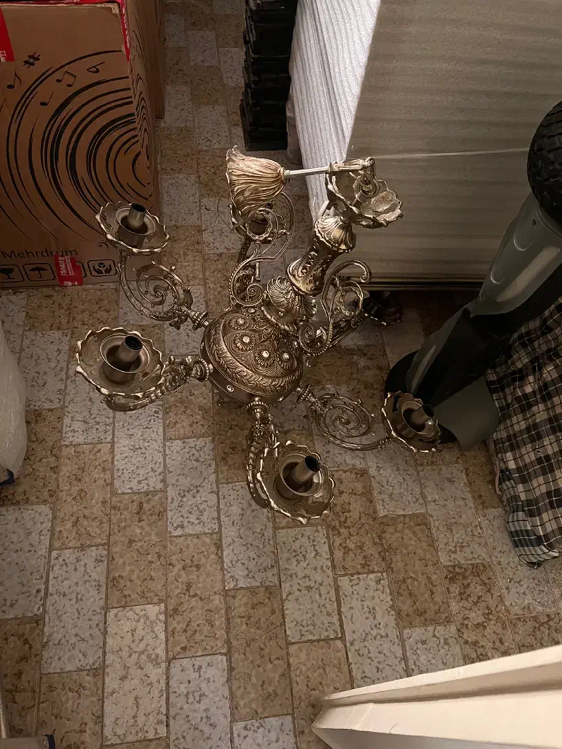 لوستر برنز نو|لوستر و چراغ آویز|تبریز, |دیوار