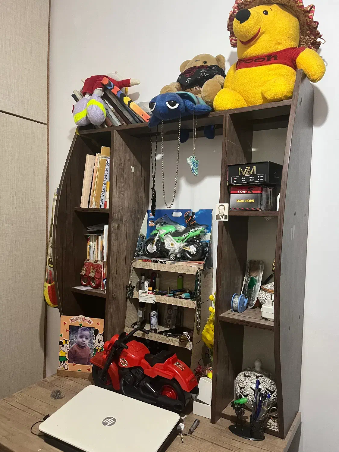 میزتحریر همراه کتابخانه|میز تحریر و کامپیوتر|رشت, معلولین|دیوار