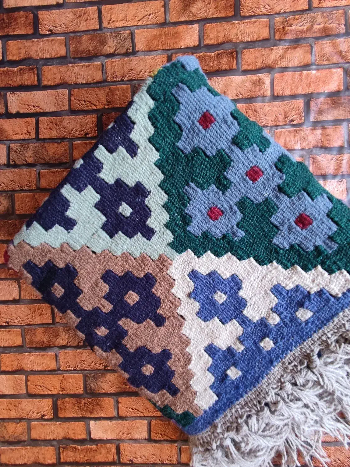 گلیم دستباف قشقایی ذرع و نیم تازه بافت|گلیم، جاجیم، گبه|تهران, ونک|دیوار