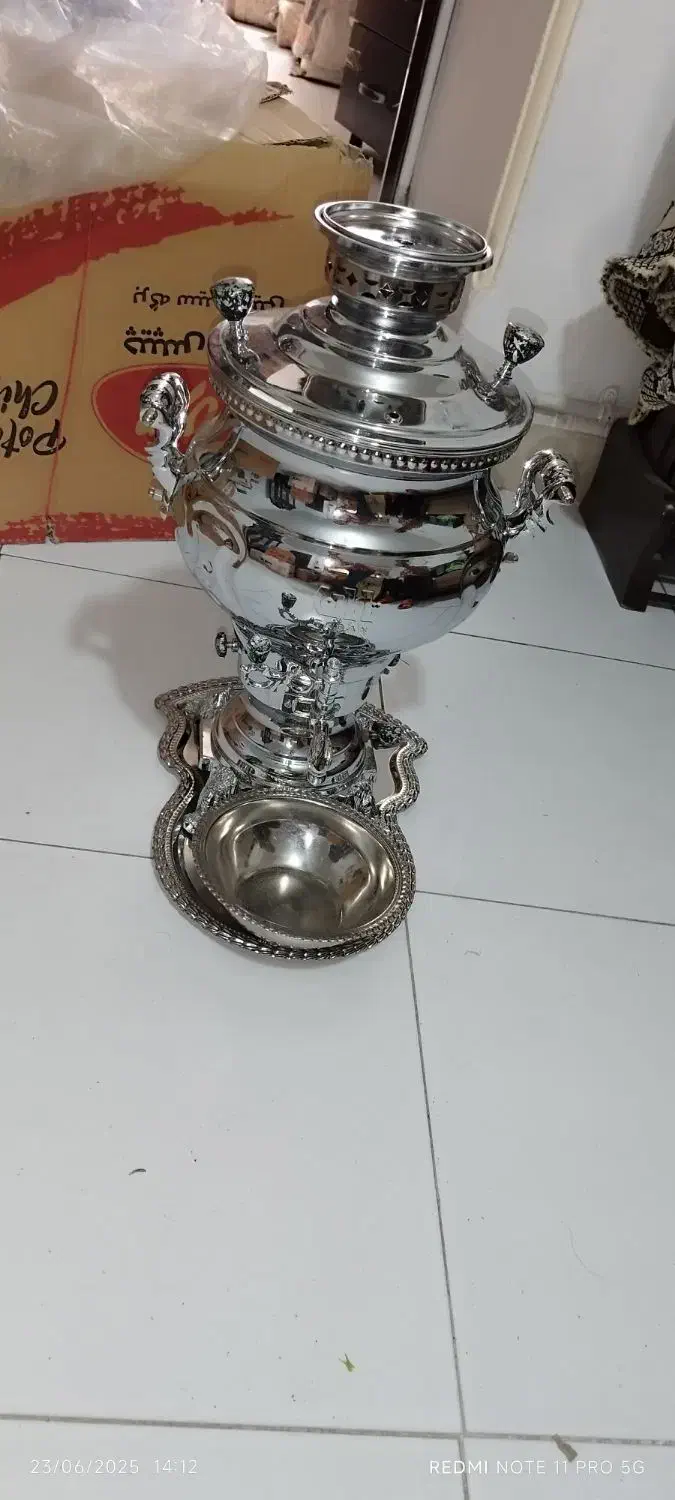 سماور گازی ۸ لیتری|سماور، چای‌ساز، قهوه‌ساز|پاکدشت, پاکدشت (مامازند)|دیوار