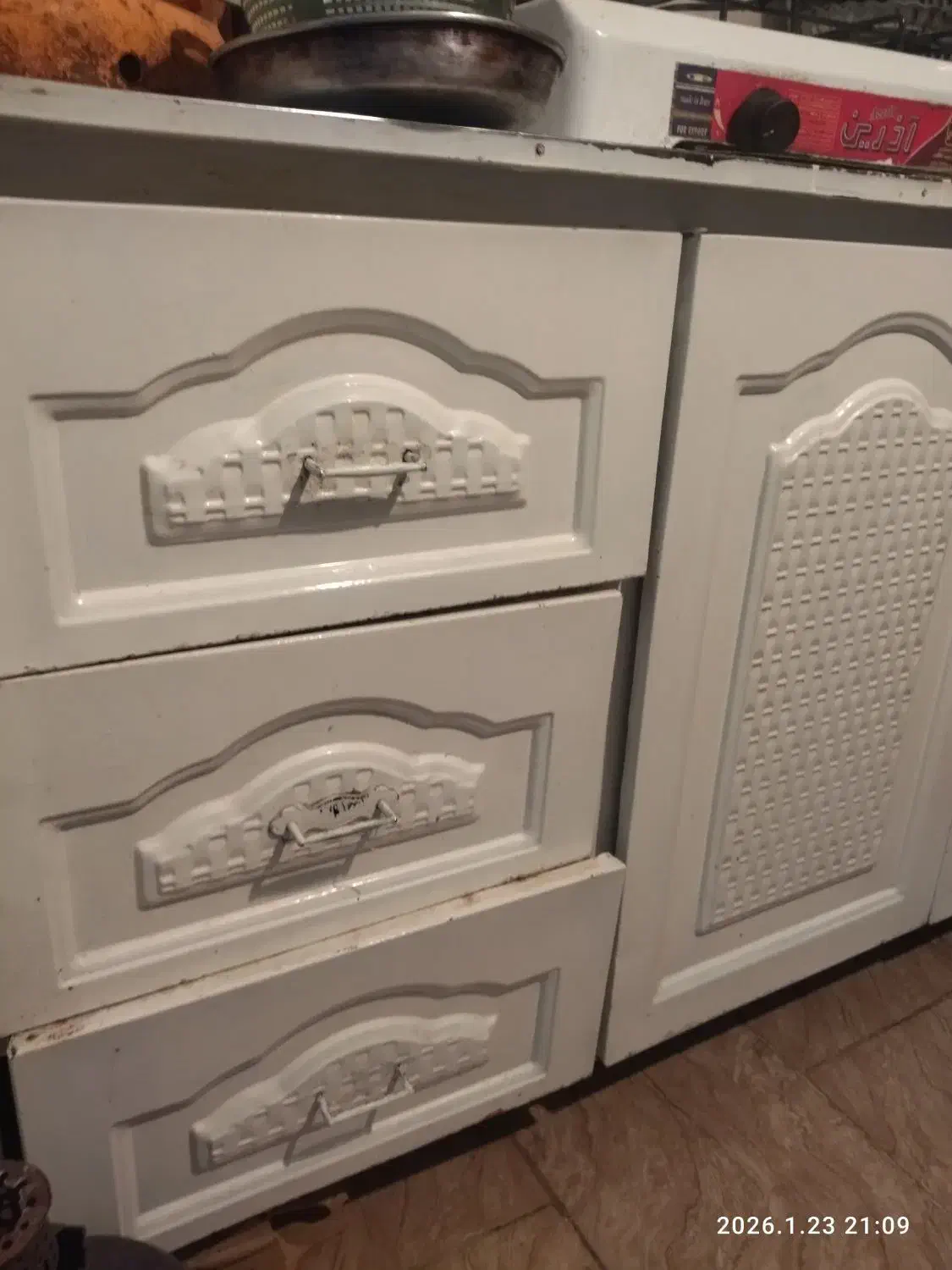 کابینت گالوانیزه سفید|آب‌چکان و نظم‌دهنده ظروف|بندرعباس, |دیوار