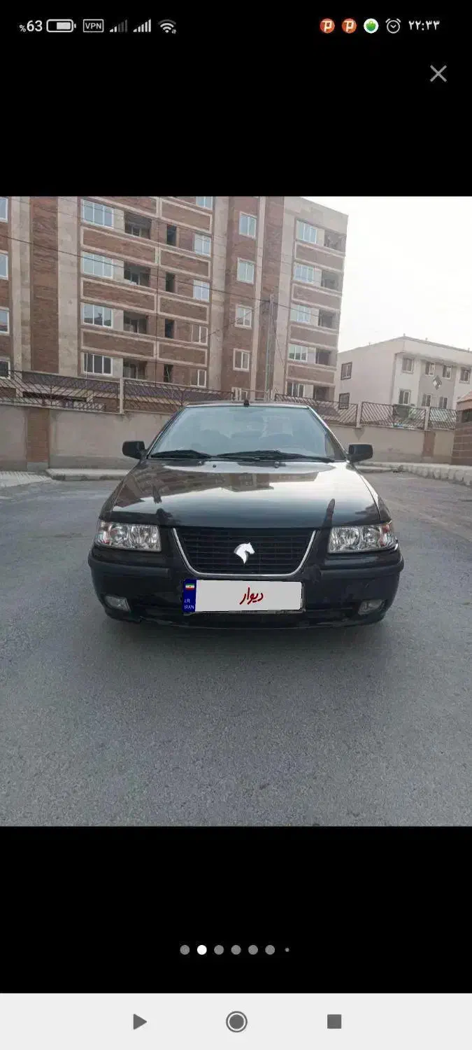 سمند LX مشکی|خودرو سواری و وانت|سمنان, |دیوار